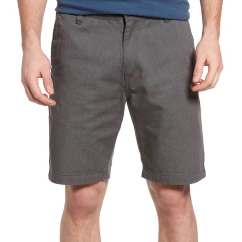 Volcom Vmonty Men’s Modern Fit Skater Shorts Dark Gray Size 28